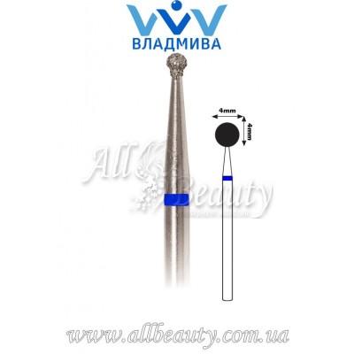 Насадка со средним алмазным напылением - Сферическая 4 мм Насадка со средним алмазным напылением - Сферическая 4 мм