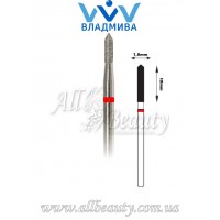 Насадка с мелким алмазным напылением - Цилиндрическая, острый конец 10 мм / 1,8 мм