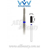 Насадка со средним алмазным напылением - Цилиндрическая, острый конец 8 мм / 2,7 мм