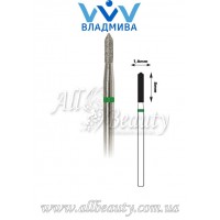 Насадка с крупным алмазным напылением - Цилиндрическая, острый конец 8 мм / 1,6 мм