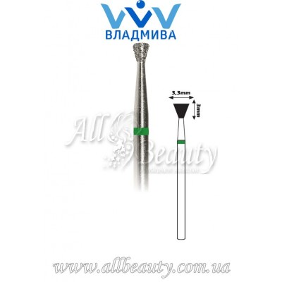 Насадка с крупным алмазным напылением - Обратноконусная 3 мм / 3,3 мм Насадка с крупным алмазным напылением - Обратноконусная 3 мм / 3,3 мм