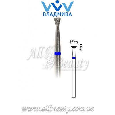 Насадка со средним алмазным напылением - Обратноконусная 1,2 мм / 3,3 мм Насадка со средним алмазным напылением - Обратноконусная 1,2 мм / 3,3 мм