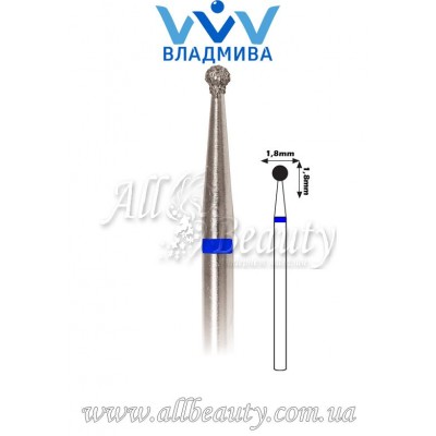 Насадка со средним алмазным напылением - Сферическая 1,8 мм Насадка со средним алмазным напылением - Сферическая 1,8 мм