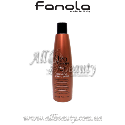 Fanola Oro therapy Rubino - Шампунь с кератином для окрашенных волос 300мл Fanola Oro therapy Rubino - Шампунь с кератином для окрашенных волос 300мл