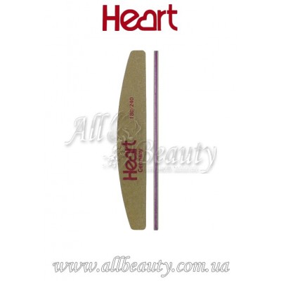 Heart - Пилка для ногтей Half STRONG 180/240 Heart - Пилка для ногтей Half STRONG 180/240