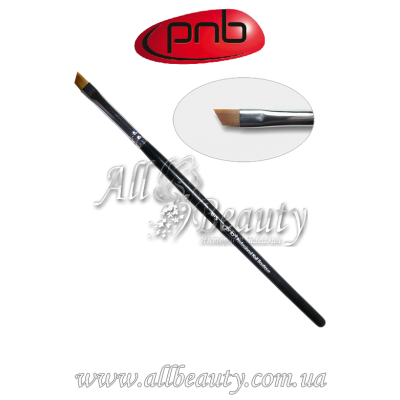 PNB 3G Gel Brush slant 6-s - Кисть для геля скошенная, нейлон PNB 3G Gel Brush slant 6-s - Кисть для геля скошенная, нейлон
