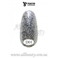 PIATTO Nano Diamante Gel Polish - Гель-лак 9мл №01