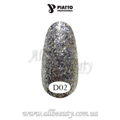 PIATTO Nano Diamante Gel Polish - Гель-лак 9мл №02 PIATTO Nano Diamante Gel Polish - Гель-лак 9мл №02