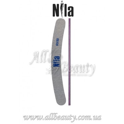 Nila - Пилочка для ногтей серая Banana 80/80 Nila - Пилочка для ногтей серая Banana 80/80