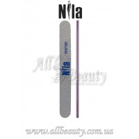 Nila - Пилочка для ногтей серая Прямая 100/180