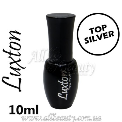 Luxton Top Glitter Silver - Финишное покрытие для гель-лака с микроблеском 10 мл. Luxton Top Glitter Silver - Финишное покрытие для гель-лака с микроблеском 10 мл.