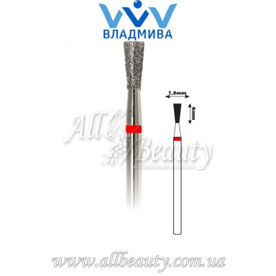 Насадка с мелким алмазным напылением - Обратноконусная 4 мм / 1,6 мм Насадка с мелким алмазным напылением - Обратноконусная 4 мм / 1,6 мм