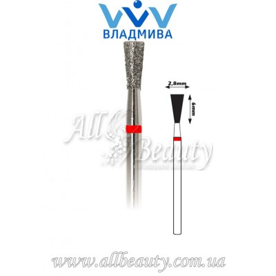 Насадка с мелким алмазным напылением - Обратноконусная 6 мм / 2,8 мм Насадка с мелким алмазным напылением - Обратноконусная 6 мм / 2,8 мм