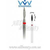 Насадка с мелким алмазным напылением - Пламя 8 мм / 1,6 мм