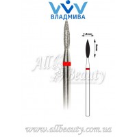 Насадка с мелким алмазным напылением - Пламя 8 мм / 1,8 мм