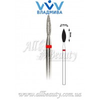 Насадка с мелким алмазным напылением - Пламя 8 мм / 2,5 мм