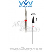 Насадка с мелким алмазным напылением - Цилиндрическая, стрельчатый конец 8 мм / 2,5 мм