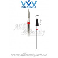 Насадка с мелким алмазным напылением - Цилиндрическая, стрельчатый конец 8 мм / 3 мм