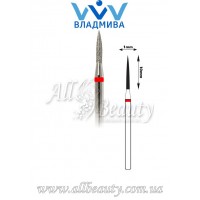 Насадка с мелким алмазным напылением - Цилиндрическая, стрельчатый конец 10 мм / 1 мм