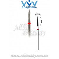 Насадка с мелким алмазным напылением - Цилиндрическая, стрельчатый конец 10 мм / 1,4 мм