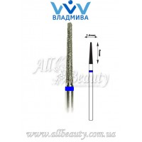 Насадка со средним алмазным напылением - Конусная полусферический конец 9 мм / 1,6 мм