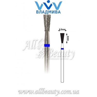 Насадка со средним алмазным напылением - Обратноконусная 6 мм / 2,5 мм Насадка со средним алмазным напылением - Обратноконусная 6 мм / 2,5 мм