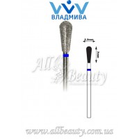 Насадка со средним алмазным напылением - Груша 7 мм / 2,3 мм