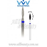 Насадка со средним алмазным напылением - Пламя 8 мм / 2,1 мм