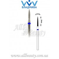 Насадка со средним алмазным напылением - Цилиндрическая, стрельчатый конец 10 мм / 1,2 мм