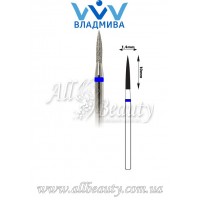 Насадка со средним алмазным напылением - Цилиндрическая, стрельчатый конец 10 мм / 1,4 мм