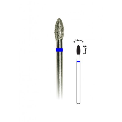 Насадка со средним алмазным напылением - Яйцо 4,5 мм / 1,8 мм Насадка со средним алмазным напылением - Яйцо 4,5 мм / 1,8 мм