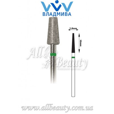 Насадка с крупным алмазным напылением - Усечённая конусная 10 мм / 1,8 мм (сторінка 14) Насадка с крупным алмазным напылением - Усечённая конусная 10 мм / 1,8 мм (сторінка 14)