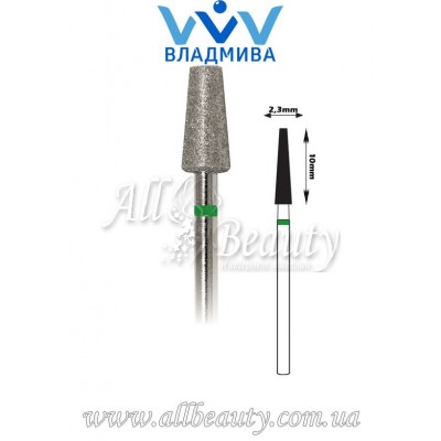 Насадка с крупным алмазным напылением - Усечённая конусная 10 мм / 2,3 мм Насадка с крупным алмазным напылением - Усечённая конусная 10 мм / 2,3 мм