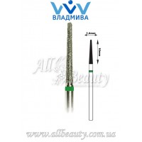 Насадка с крупным алмазным напылением - Конусная полусферический конец 10 мм / 1,6 мм