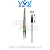 Насадка с крупным алмазным напылением - Конусная полусферический конец 10 мм / 2,3 мм