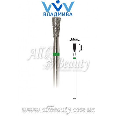 Насадка с крупным алмазным напылением - Обратноконусная 4 мм / 1,6 мм Насадка с крупным алмазным напылением - Обратноконусная 4 мм / 1,6 мм
