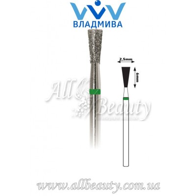 Насадка с крупным алмазным напылением - Обратноконусная 6 мм / 2,5 мм Насадка с крупным алмазным напылением - Обратноконусная 6 мм / 2,5 мм