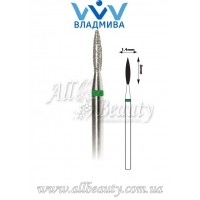 Насадка с крупным алмазным напылением - Пламя 8 мм / 1,4 мм