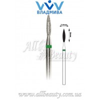 Насадка с крупным алмазным напылением - Пламя 8 мм / 1,6 мм