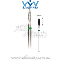 Насадка с крупным алмазным напылением - Пламя 8 мм / 1,8 мм