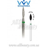 Насадка с крупным алмазным напылением - Пламя 8 мм / 2,7 мм