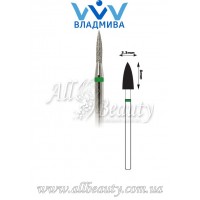 Насадка с крупным алмазным напылением - Цилиндрическая, стрельчатый конец 8 мм / 3,3 мм