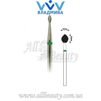 Насадка с крупным алмазным напылением - Почка 5 мм / 4 мм Насадка с крупным алмазным напылением - Почка 5 мм / 4 мм