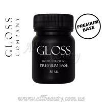 GLOSS Premium Base - Каучуковая основа для гель-лака 50 мл.
