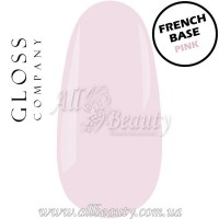 GLOSS Premium French Base Pink- Каучуковая основа Френч 15 мл.