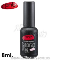 PNB UV/LED Camouflage Base Light Pink - Камуфлирующее каучуковое базовое покрытие 8 мл.