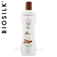 BioSilk Silk Therapy with Natural Coconut Oil Moisturizing Shampoo - Увлажняющий шампунь с органическим кокосовым маслом, 355 мл