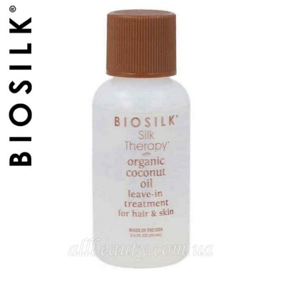BioSilk Silk Therapy with Natural Coconut Oil Leave-In Treatment - Масло-сыворотка для волос, 15 мл BioSilk Silk Therapy with Natural Coconut Oil Leave-In Treatment - Масло-сыворотка для волос, 15 мл