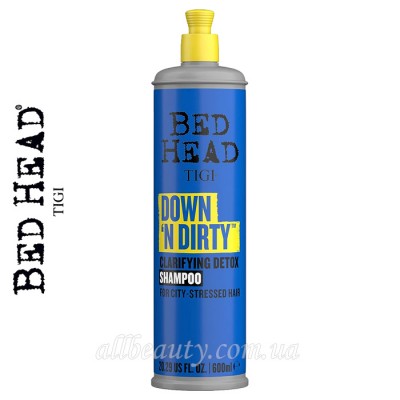 TIGI Bed Head Down N' Dirty Clarifying Detox Shampoo - Шампунь детокс, 600 мл TIGI Bed Head Down N' Dirty Clarifying Detox Shampoo - Шампунь детокс, 600 мл